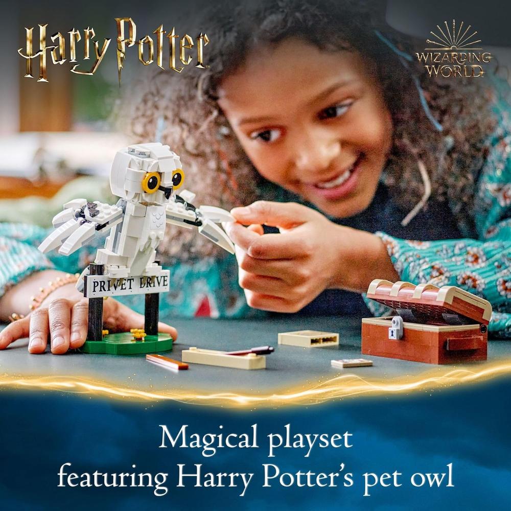 LEGO HARRY POTTER HEDWIG EN 4 PRIVET DRIVE, FIGURA DE BÚHO PARA NIÑOS - 2