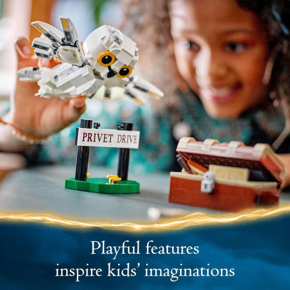 LEGO HARRY POTTER HEDWIG EN 4 PRIVET DRIVE, FIGURA DE BÚHO PARA NIÑOS - 5