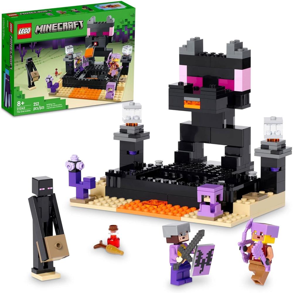 LEGO MINECRAFT THE END ARENA SET DE BATALLA CON DRAGÓN ENDER Y ENDERMAN - 1