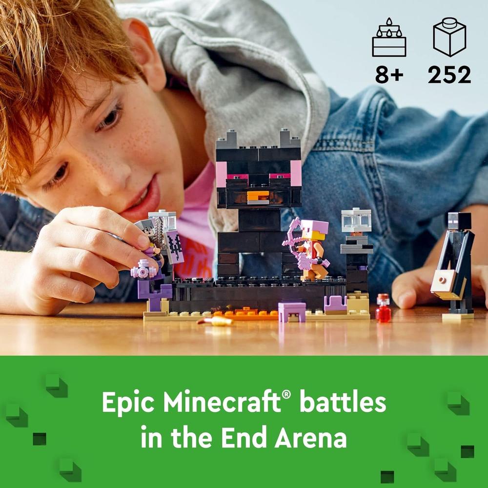 LEGO MINECRAFT THE END ARENA SET DE BATALLA CON DRAGÓN ENDER Y ENDERMAN - 2