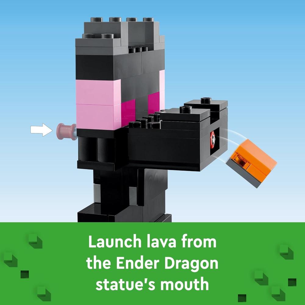 LEGO MINECRAFT THE END ARENA SET DE BATALLA CON DRAGÓN ENDER Y ENDERMAN - 3