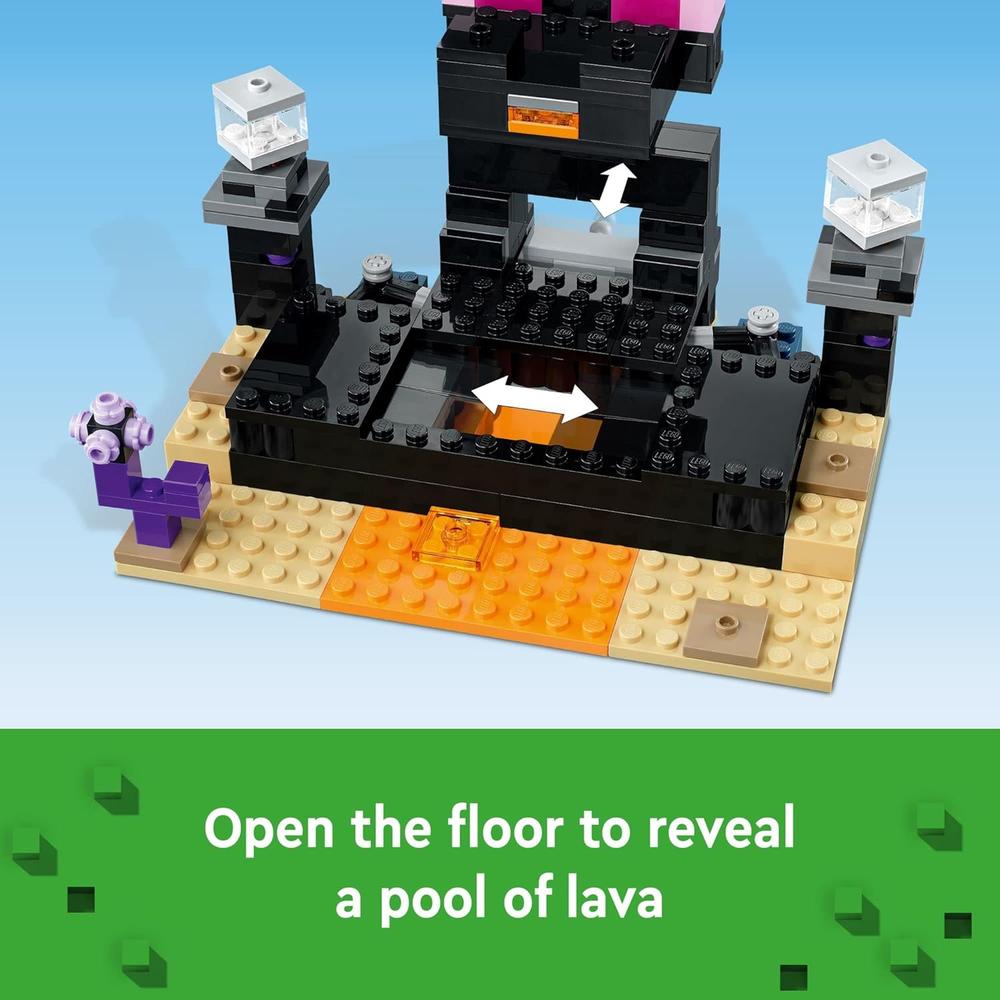 LEGO MINECRAFT THE END ARENA SET DE BATALLA CON DRAGÓN ENDER Y ENDERMAN - 4