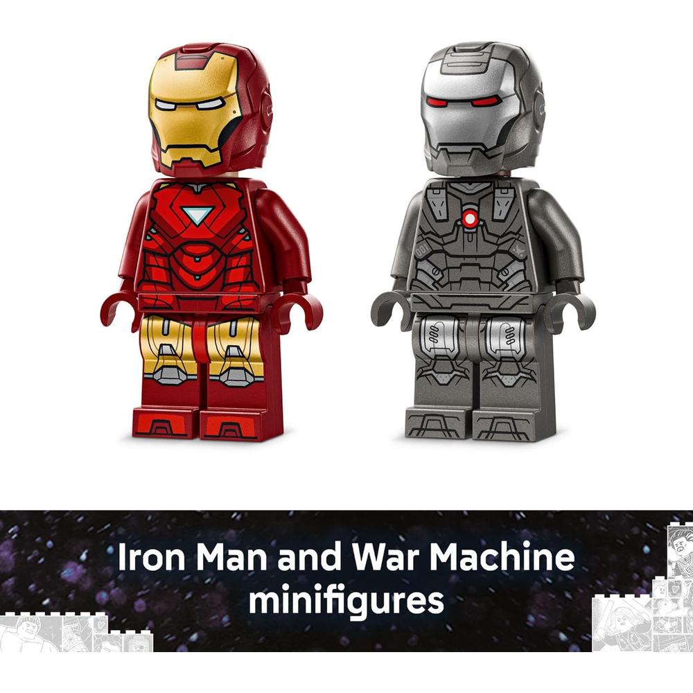 LEGO MARVEL IRON MAN VS DRONES MARTILLO, SET DE CONSTRUCCIÓN - 5