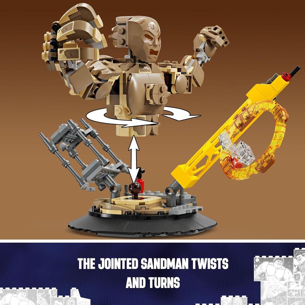 LEGO MARVEL SPIDER-MAN VS. SANDMAN, SET DE CONSTRUCCIÓN CON PIEZAS MÓVILES 10+ - 3