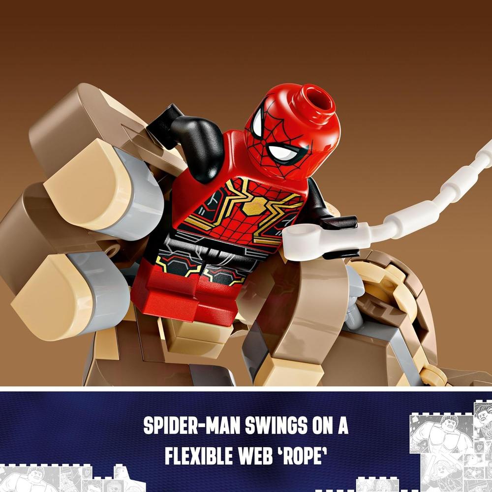 LEGO MARVEL SPIDER-MAN VS. SANDMAN, SET DE CONSTRUCCIÓN CON PIEZAS MÓVILES 10+ - 5