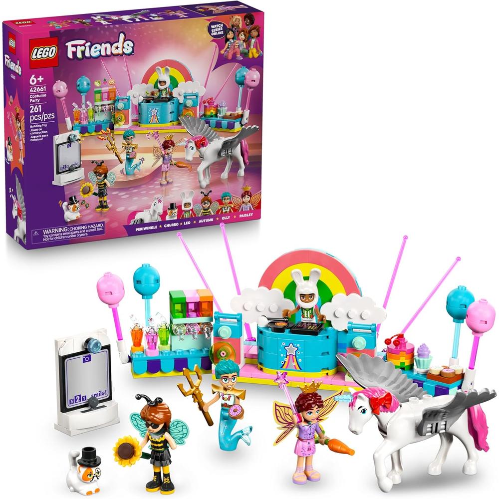 LEGO FRIENDS FIESTA DE DISFRACES CON UNICORNIO Y HADA, CONSTRUCCIÓN CREATIVA - 1