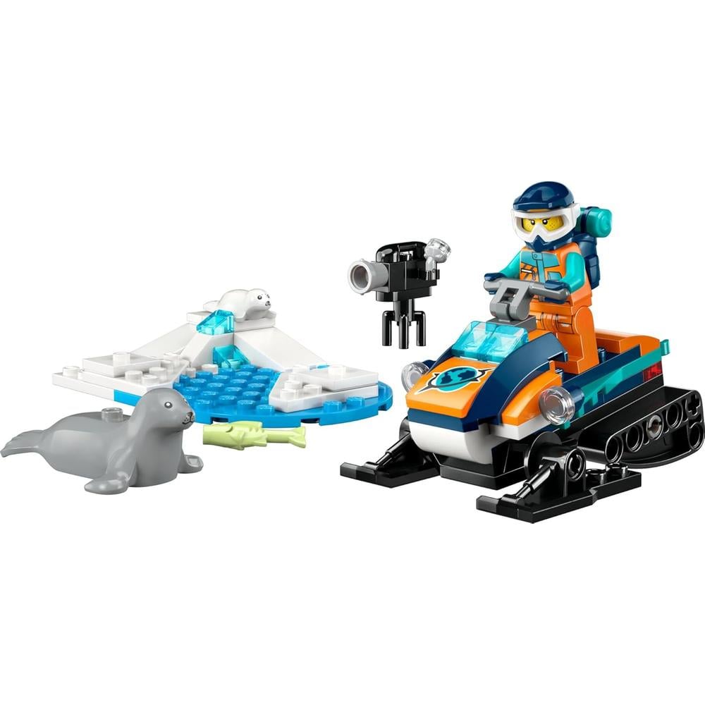 LEGO CITY MOTONIEVE EXPLORADORA ÁRTICA SET DE CONSTRUCCIÓN CON MINIFIGURAS Y FOCAS - 5