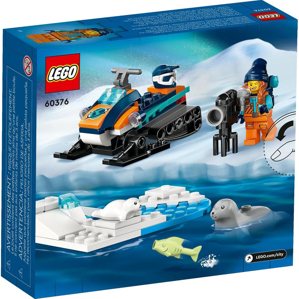 LEGO CITY MOTONIEVE EXPLORADORA ÁRTICA SET DE CONSTRUCCIÓN CON MINIFIGURAS Y FOCAS - 6