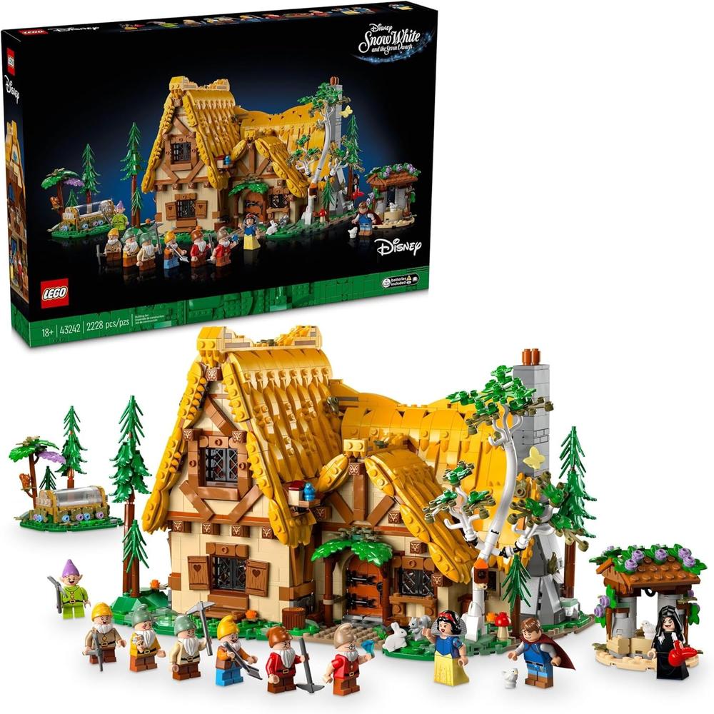 LEGO DISNEY CASITA DE BLANCANIEVES Y LOS SIETE ENANITOS, SET DE PRINCESAS DISNEY - 1
