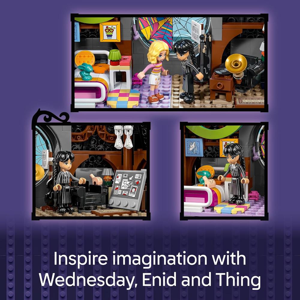 LEGO WEDNESDAY ADDAMS, HABITACIÓN DE WEDNESDAY Y ENID CON 4 MINIFIGURAS - 5