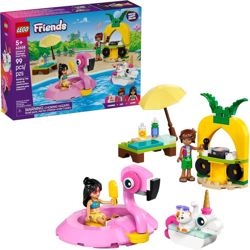 LEGO FRIENDS UNICORNIO Y FLAMENCO FIESTA EN LA PISCINA, SET - 1