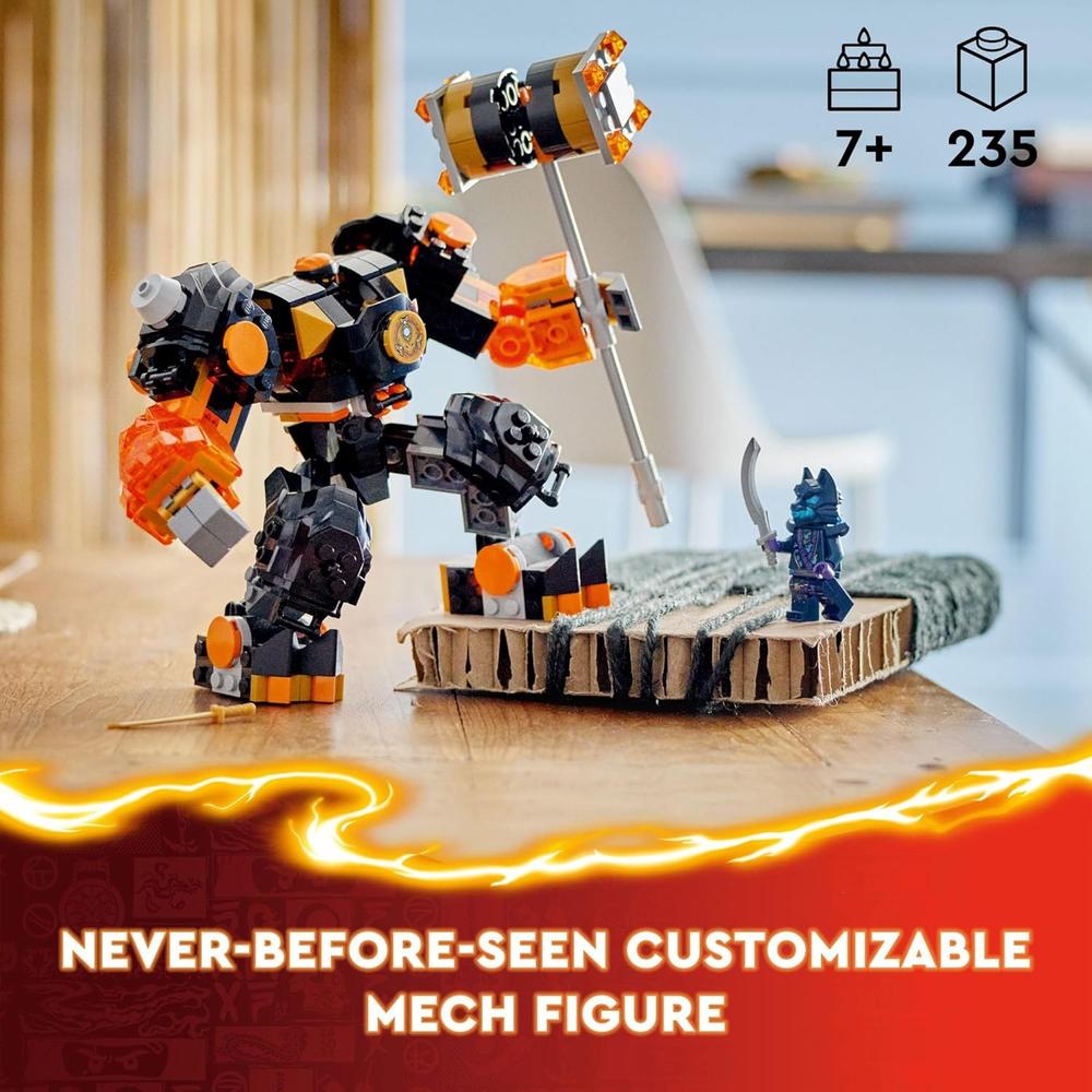 LEGO NINJAGO MECH ELEMENTAL DE LA TIERRA DE COLE, JUGUETE NINJA - 2