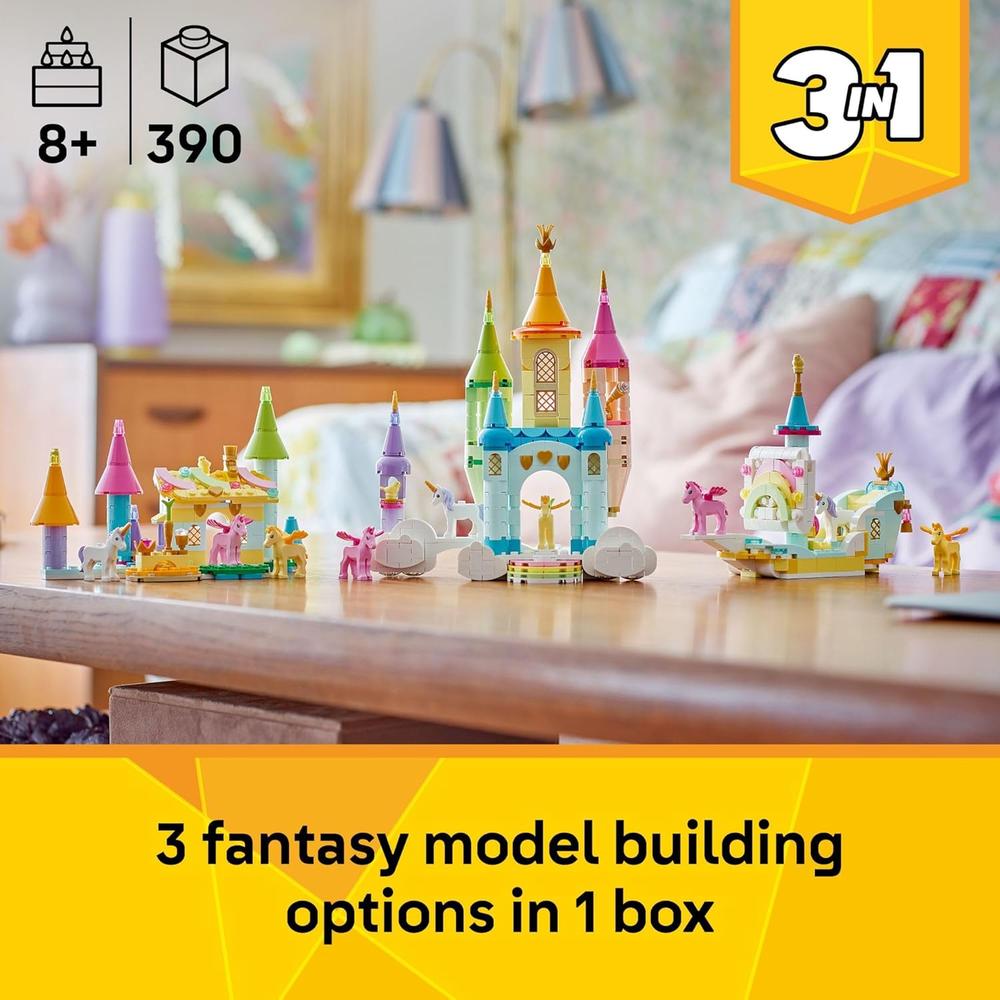 LEGO CREATOR 3 EN 1 CASTILLO DE UNICORNIO, 3 JUGUETES DE CONSTRUCCIÓN - 2
