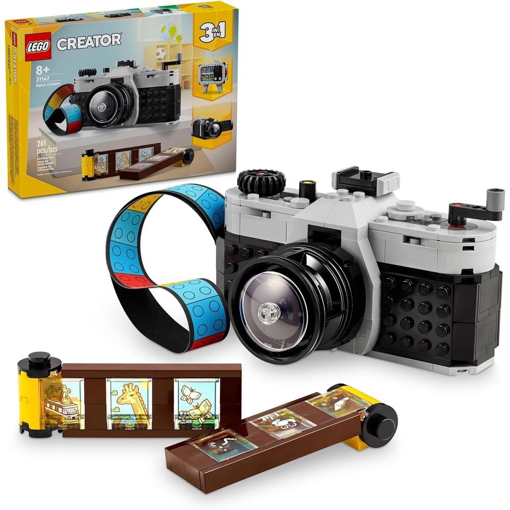 LEGO CREATOR 3 EN 1 CÁMARA RETRO, SE TRANSFORMA EN VIDEOCÁMARA Y TELEVISOR - 1