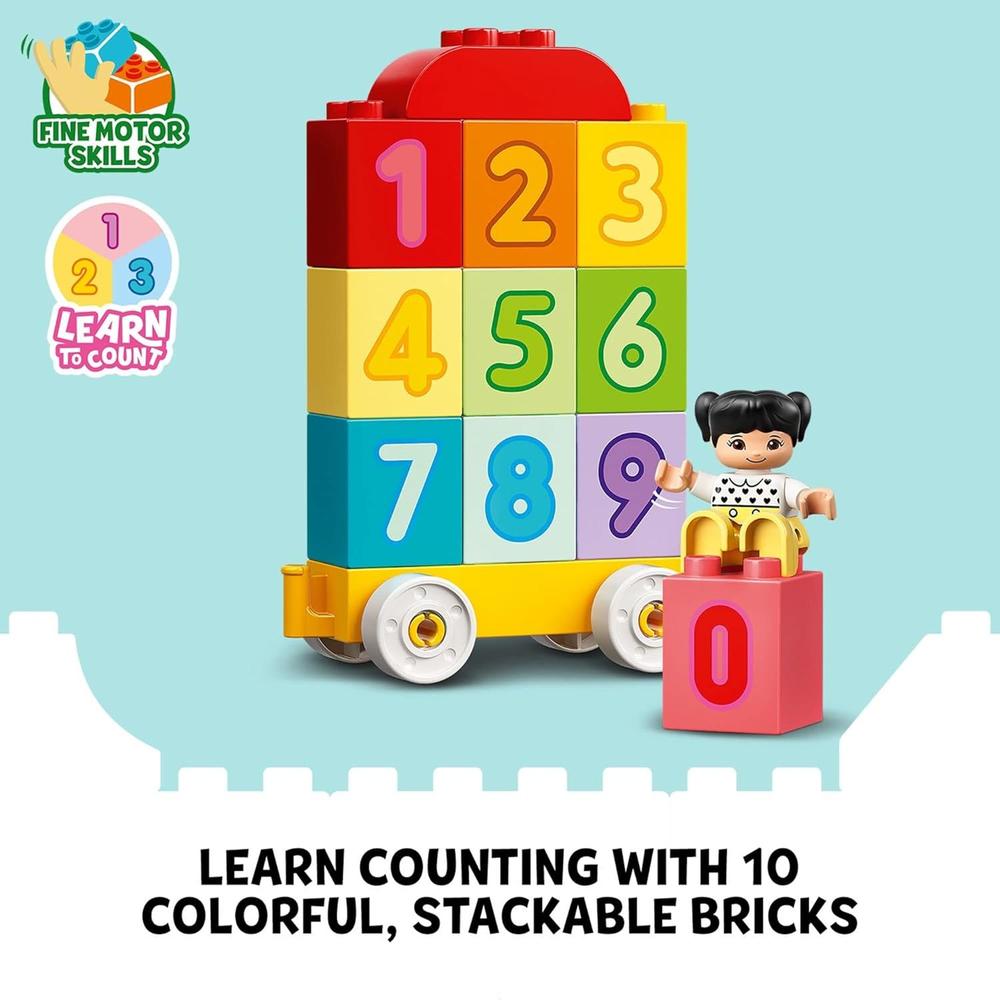 LEGO DUPLO TREN DE NÚMEROS EDUCATIVO JUGUETE SENSORIAL PARA NIÑOS PEQUEÑOS - 4