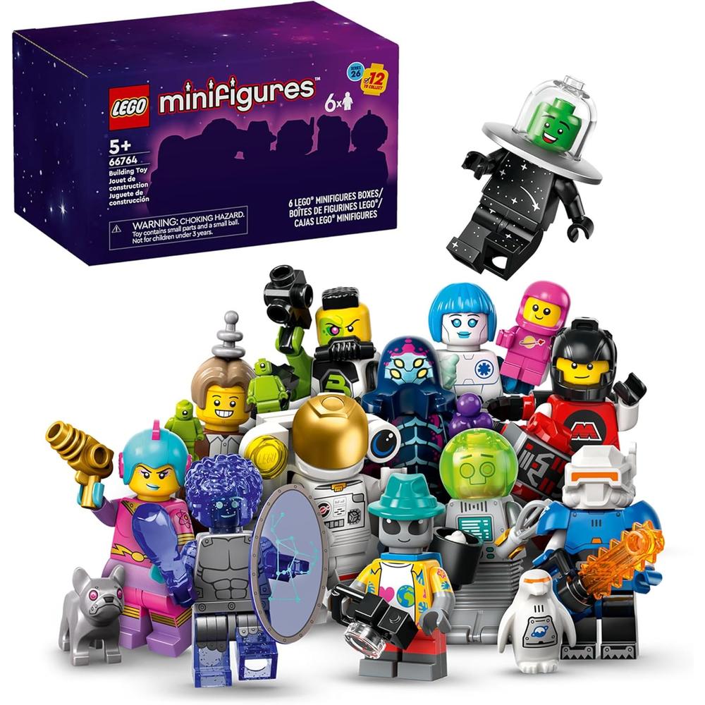 LEGO MINIFIGURAS SERIE 26 ESPACIO, PAQUETE DE 6 COLECCIONABLES - 1
