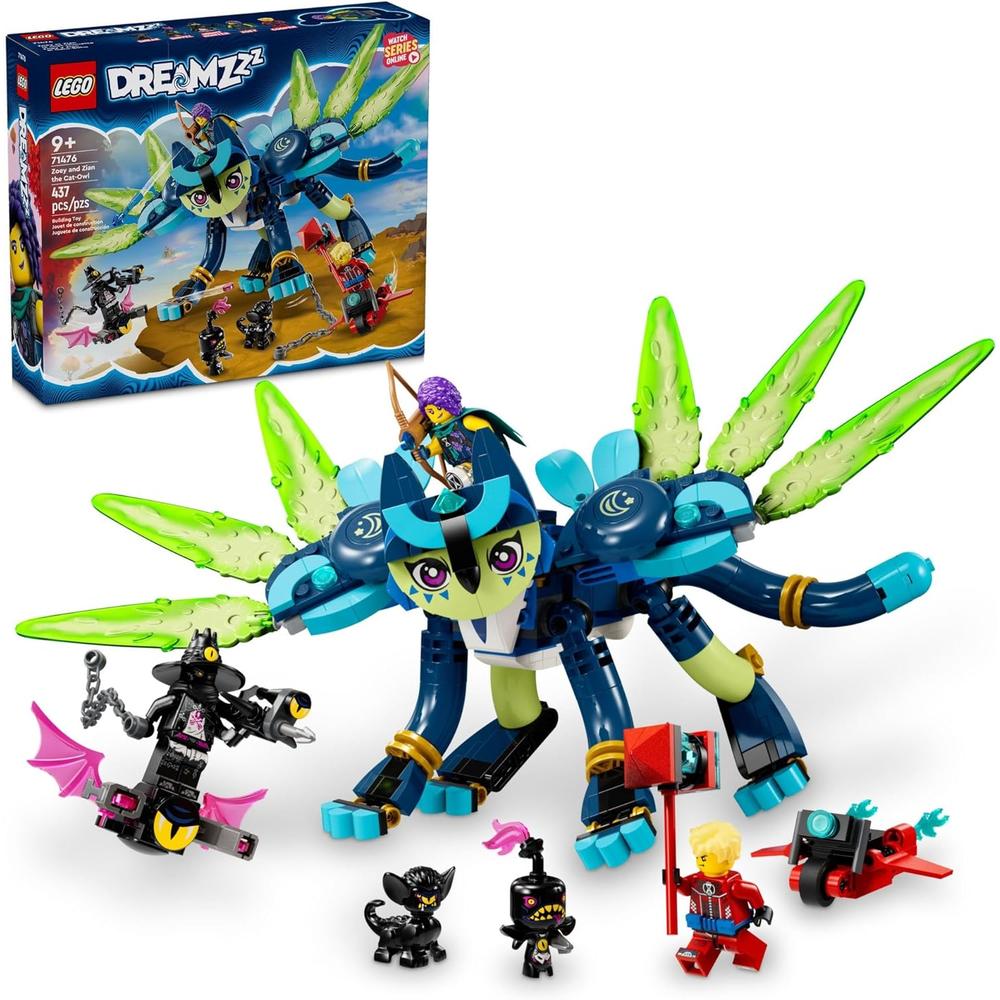 LEGO DREAMZZZ ZOEY Y ZIAN EL GATO-BÚHO, JUGUETE DE CONSTRUCCIÓN PARA NIÑOS - 1