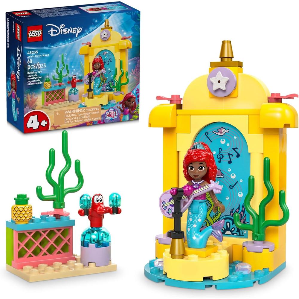 ESCENARIO MUSICAL DE LA PRINCESA ARIEL DE LEGO DISNEY CON 2 PERSONAJES - 1