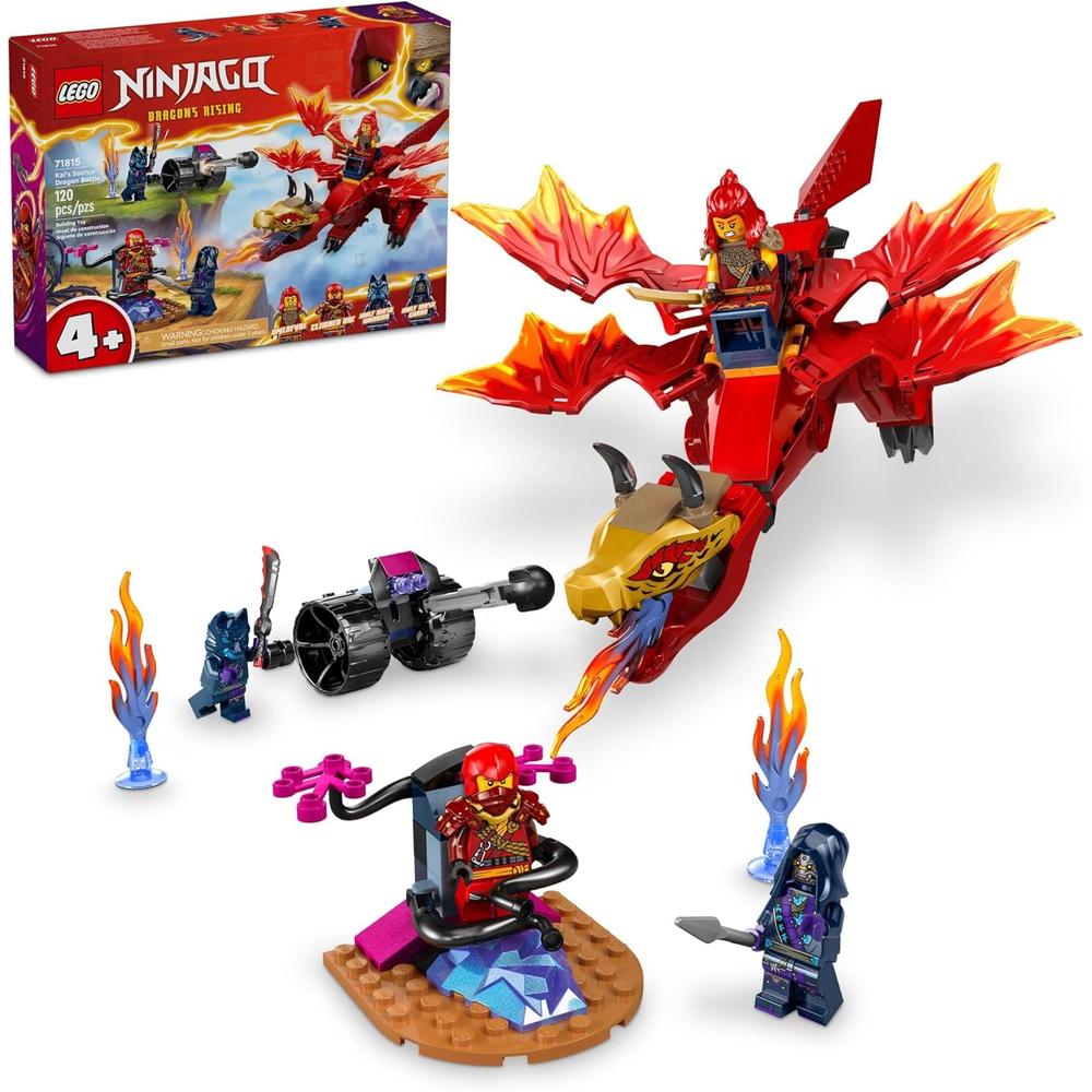 LEGO NINJAGO KAI'S SOURCE DRAGON BATTLE CON 4 FIGURAS NINJA - 1