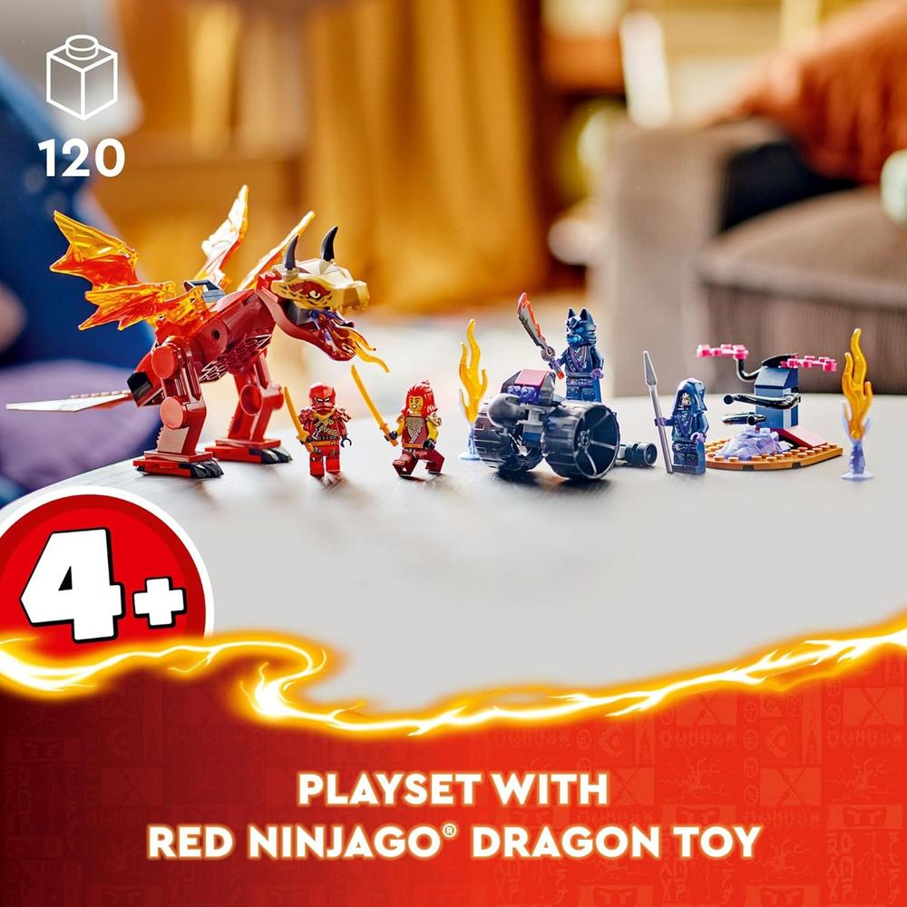 LEGO NINJAGO KAI'S SOURCE DRAGON BATTLE CON 4 FIGURAS NINJA - 2