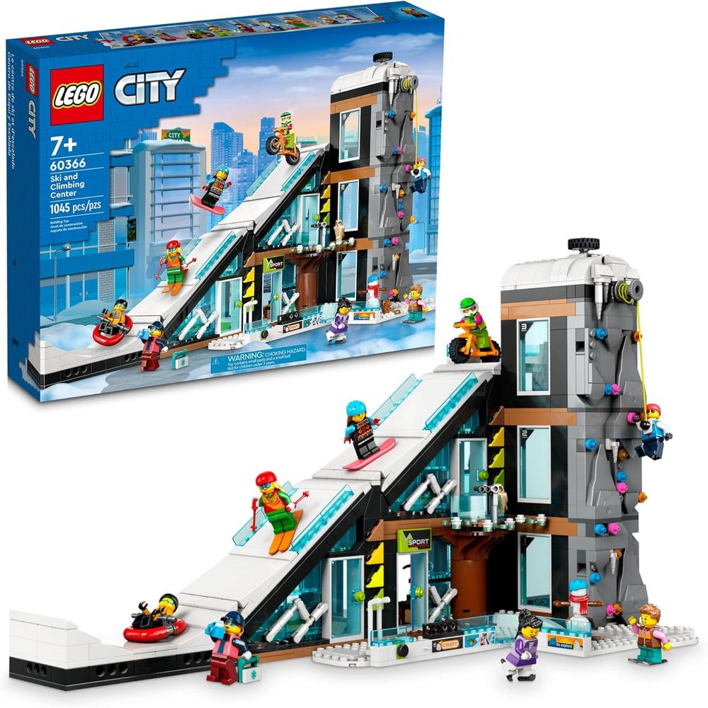 LEGO CITY CENTRO DE ESQUÍ Y ESCALADA SET DE DEPORTES DE INVIERNO INFANTIL - 1