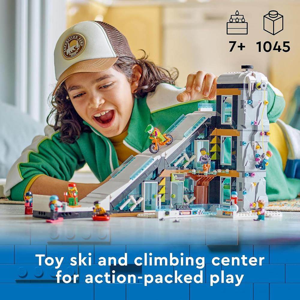 LEGO CITY CENTRO DE ESQUÍ Y ESCALADA SET DE DEPORTES DE INVIERNO INFANTIL - 2