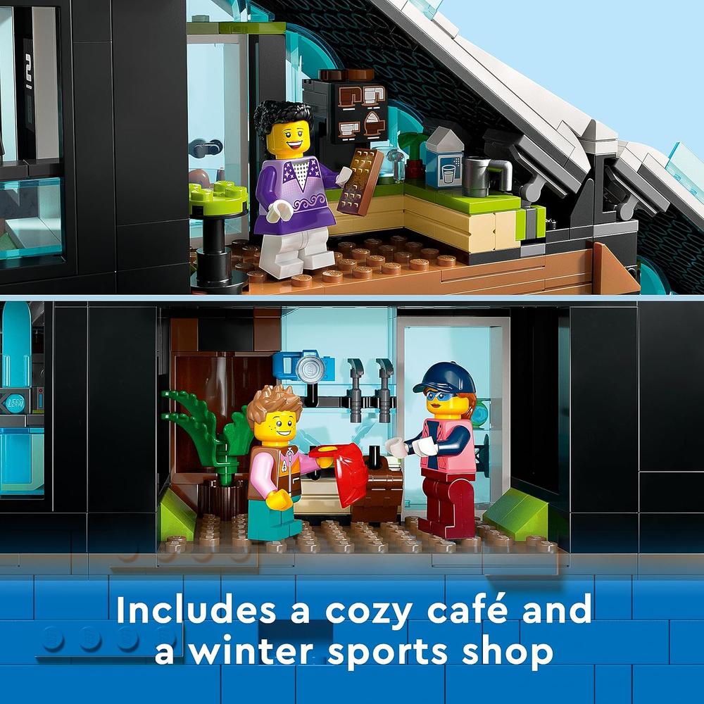 LEGO CITY CENTRO DE ESQUÍ Y ESCALADA SET DE DEPORTES DE INVIERNO INFANTIL - 4