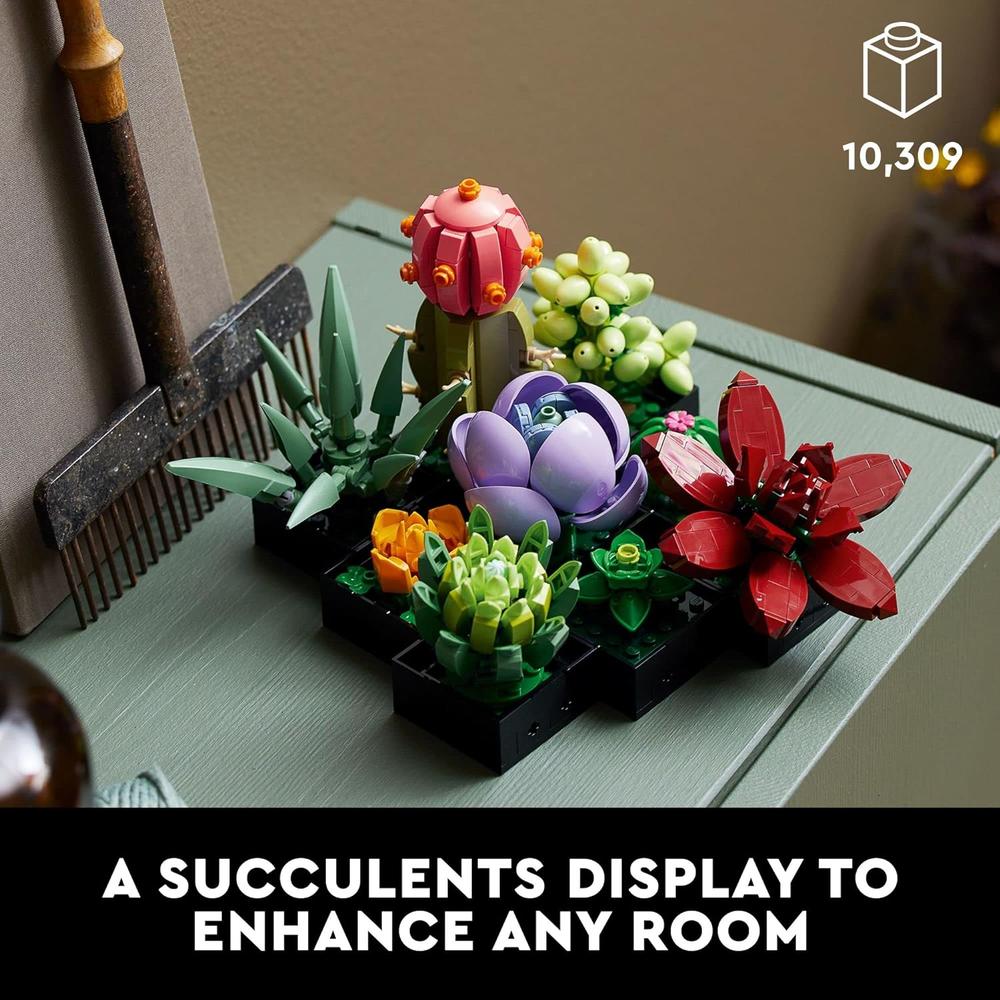 LEGO BOTANICALS SUCCULENTS SET DE PLANTAS ARTIFICIALES PARA DECORACIÓN DE INTERIOR - 2