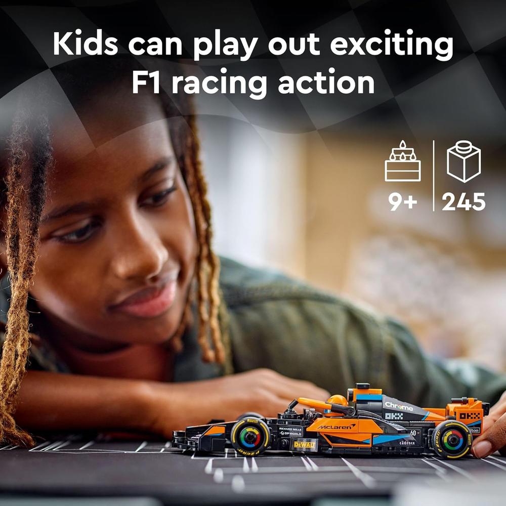 LEGO SPEED CHAMPIONS MCLAREN F1, 2023, COCHE DE CARRERAS PARA NIÑOS - 3