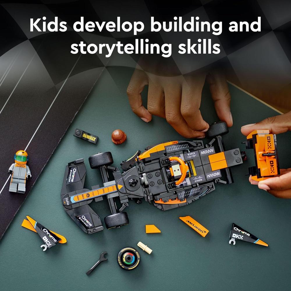 LEGO SPEED CHAMPIONS MCLAREN F1, 2023, COCHE DE CARRERAS PARA NIÑOS - 5