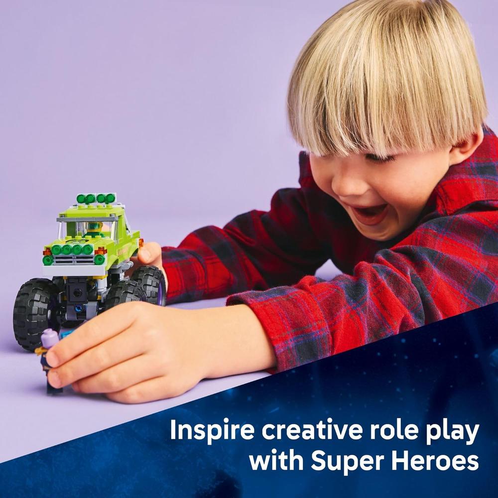 LEGO MARVEL HULK CAMIÓN VS THANOS, CAMIÓN MONSTRUO CON MINIFIGURAS - 4