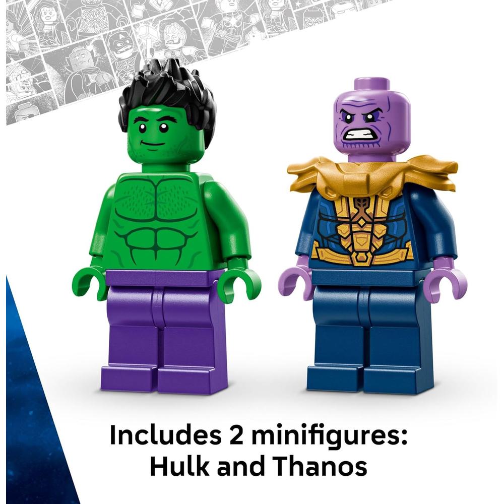 LEGO MARVEL HULK CAMIÓN VS THANOS, CAMIÓN MONSTRUO CON MINIFIGURAS - 5
