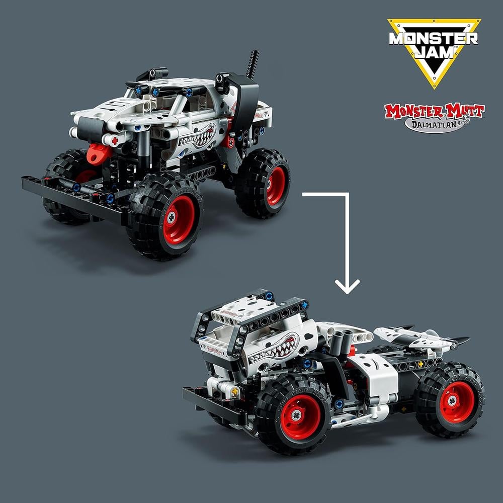 LEGO TECHNIC MONSTER JAM MONSTER MUTT DÁLMATA CAMIÓN 2 EN 1 CON RETROCESO - 2