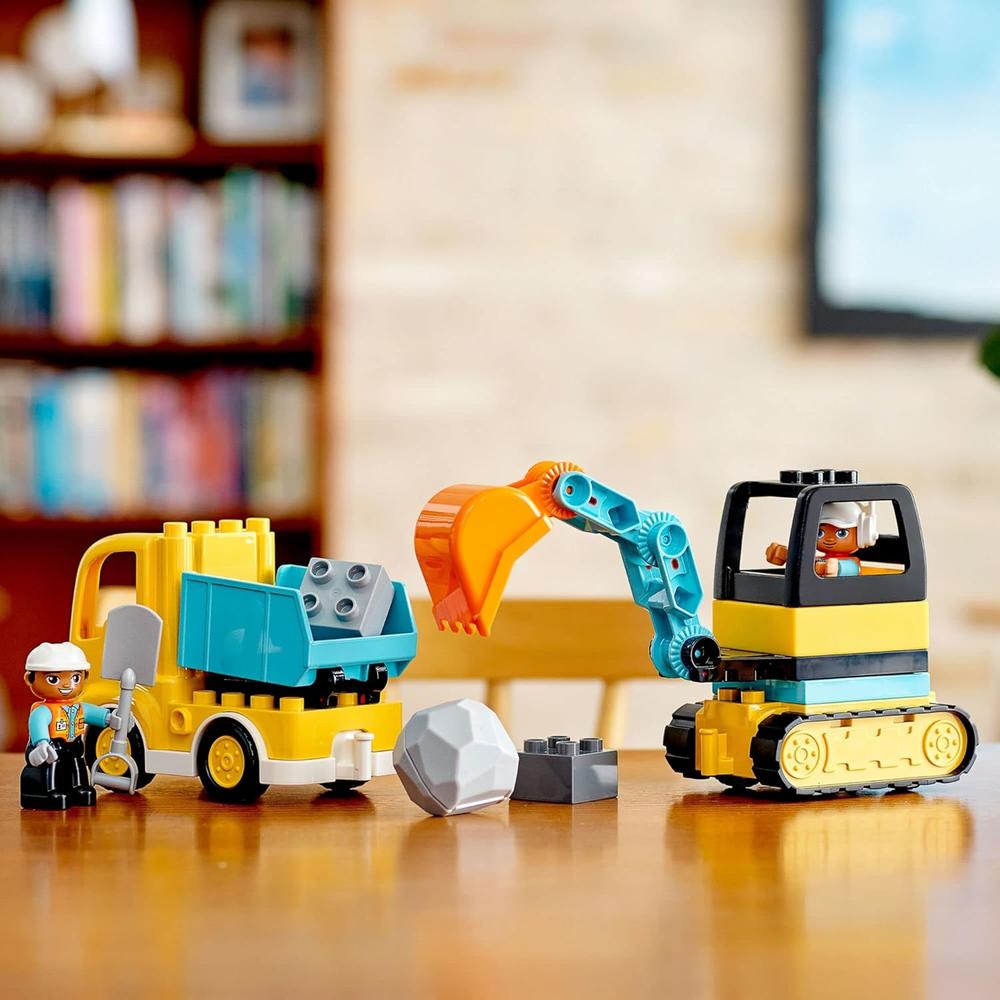 LEGO DUPLO TOWN CAMIÓN Y EXCAVADORA DE ORUGAS JUGUETE PARA NIÑOS PEQUEÑOS - 4