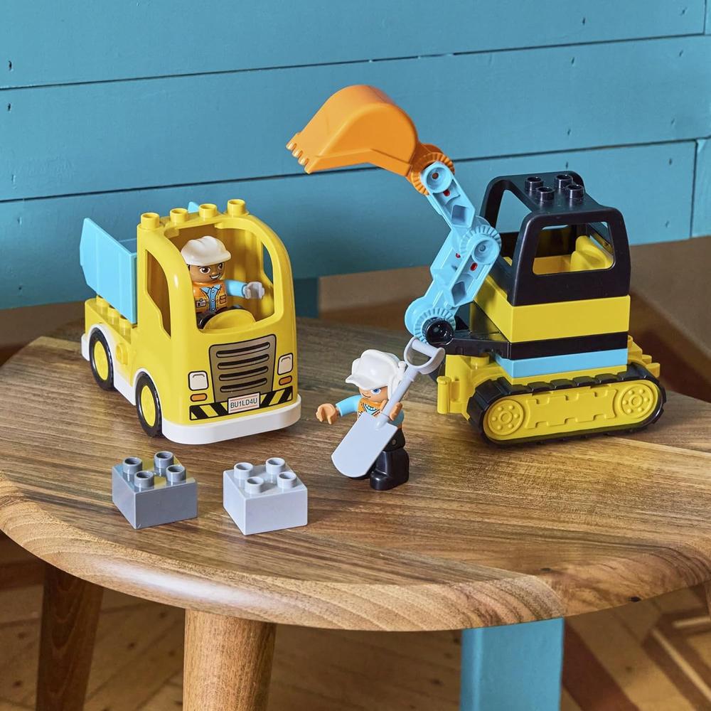 LEGO DUPLO TOWN CAMIÓN Y EXCAVADORA DE ORUGAS JUGUETE PARA NIÑOS PEQUEÑOS - 5