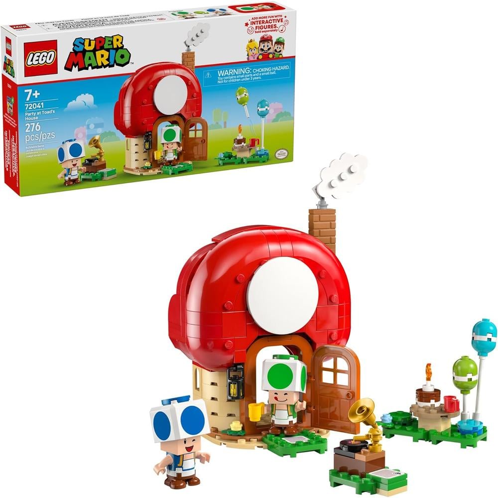 LEGO SUPER MARIO PARTY EN CASA DE TOAD, SET DE CONSTRUCCIÓN CON FIGURAS - 1