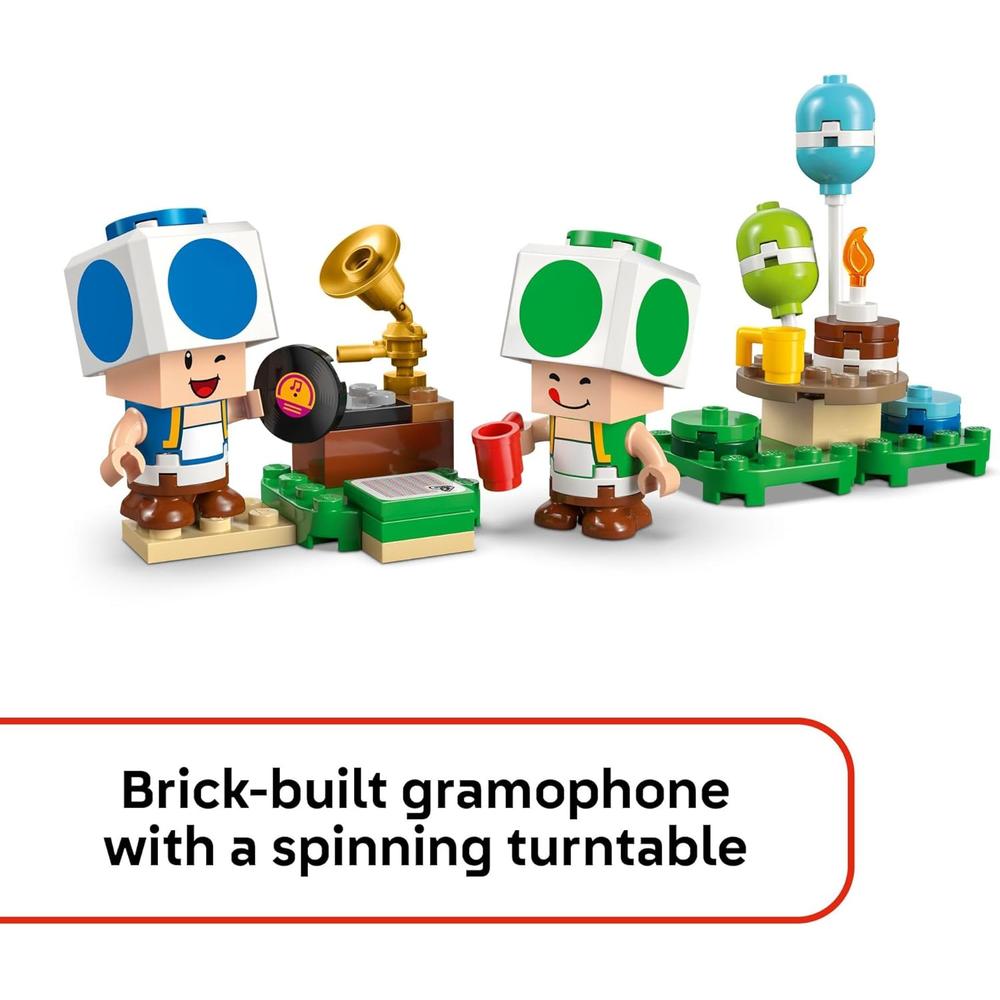 LEGO SUPER MARIO PARTY EN CASA DE TOAD, SET DE CONSTRUCCIÓN CON FIGURAS - 4