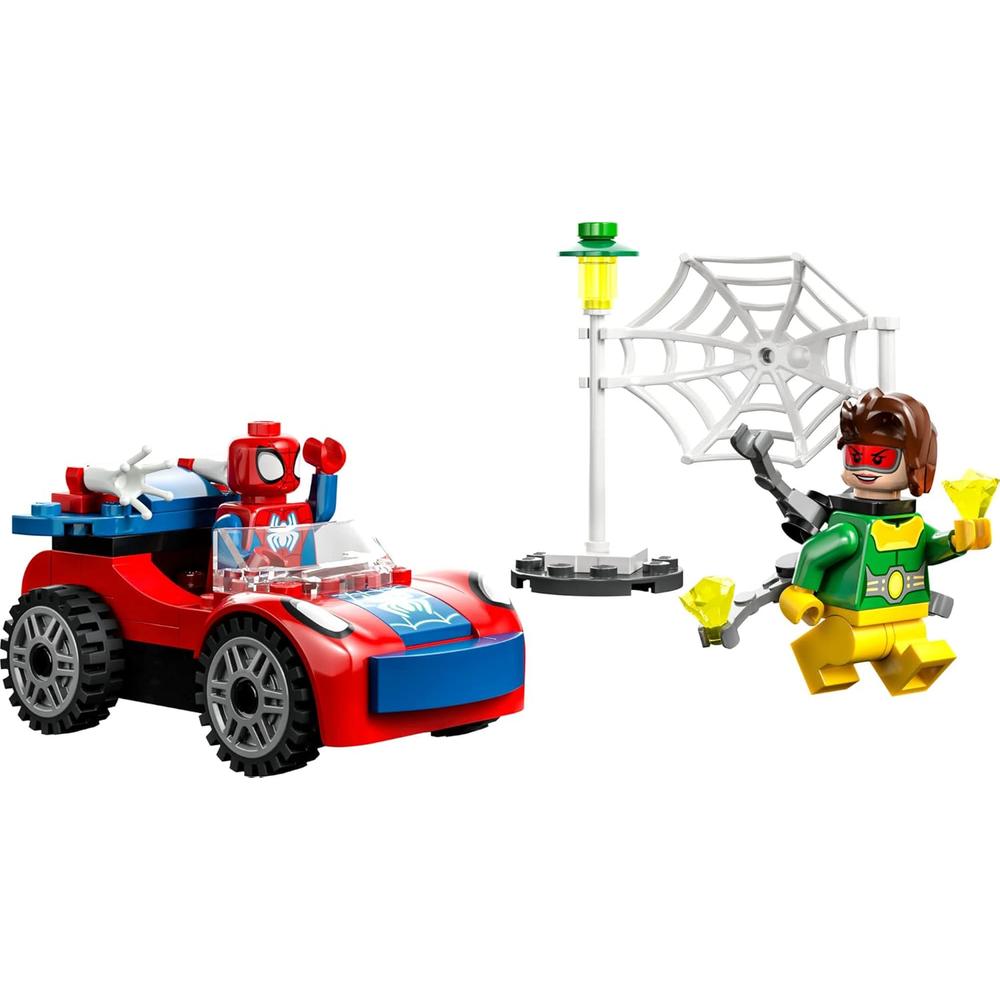 LEGO MARVEL COCHE DE SPIDER-MAN Y DOCTOR OCTOPUS SET CON PIEZAS LUMINOSAS - 5