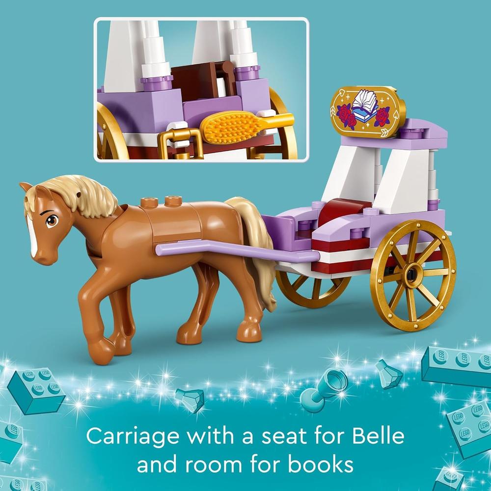 LEGO DISNEY PRINCESS BELLA: CARRUAJE CON MINIMUÑECA, REGALO DE CUENTO 5+ - 3
