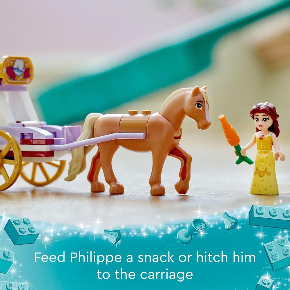 LEGO DISNEY PRINCESS BELLA: CARRUAJE CON MINIMUÑECA, REGALO DE CUENTO 5+ - 4