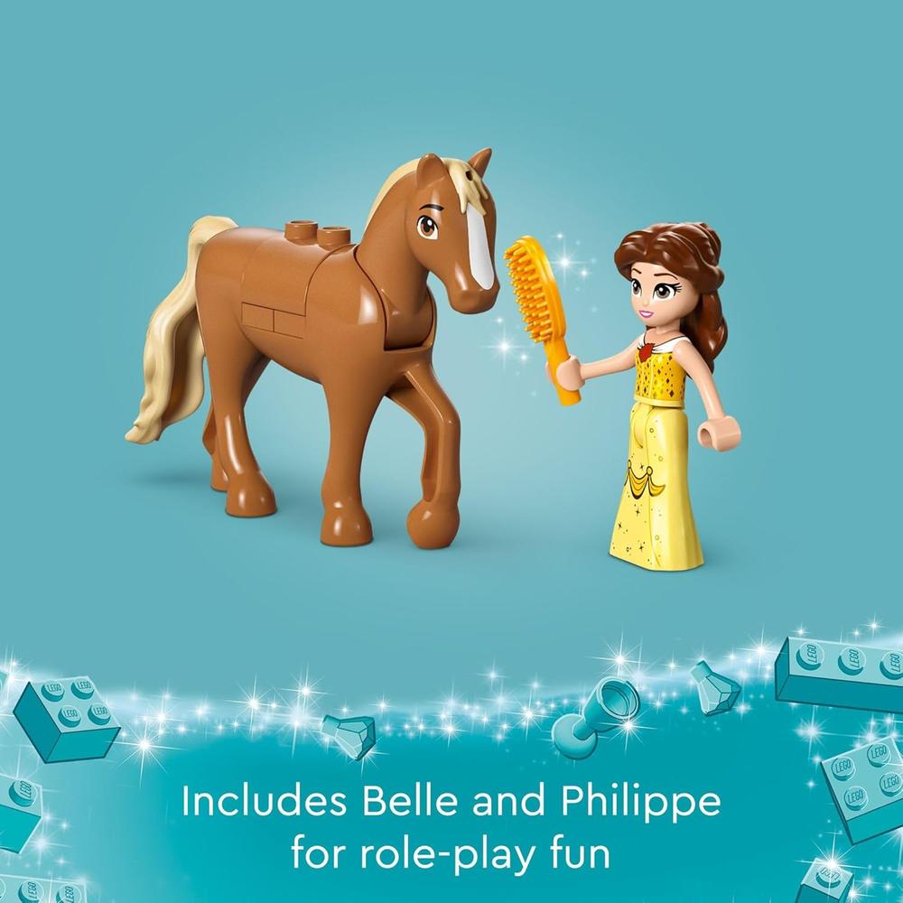 LEGO DISNEY PRINCESS BELLA: CARRUAJE CON MINIMUÑECA, REGALO DE CUENTO 5+ - 6
