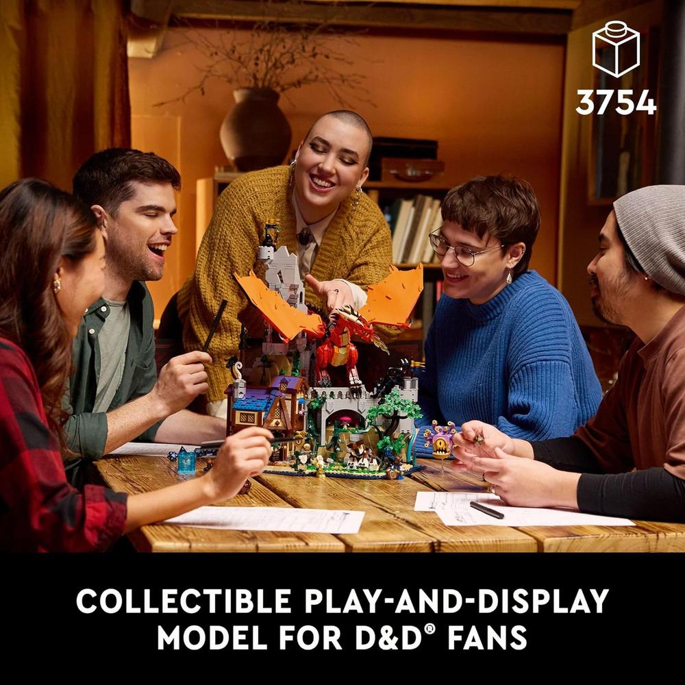 LEGO IDEAS CALABOZOS Y DRAGONES, CUENTO DEL DRAGÓN ROJO, SET PARA ADULTOS - 2
