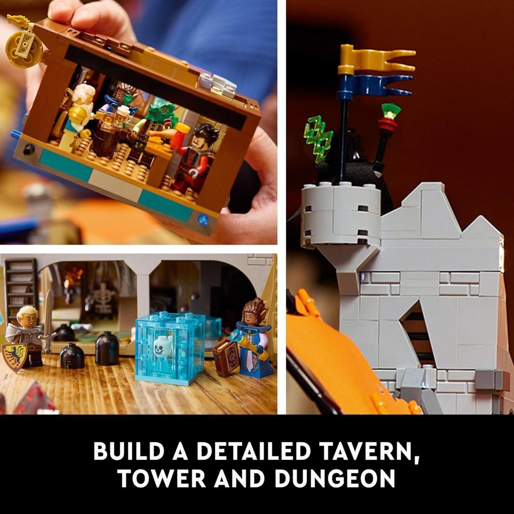 LEGO IDEAS CALABOZOS Y DRAGONES, CUENTO DEL DRAGÓN ROJO, SET PARA ADULTOS - 3