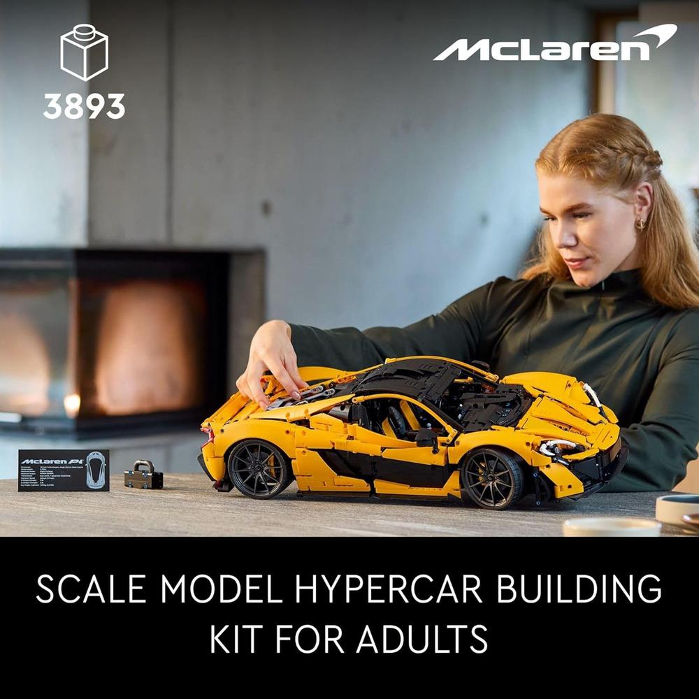 LEGO TECHNIC MCLAREN P1 HYPERCAR, MODELO COLECCIONABLE DE COCHE DE CARRERAS - 3