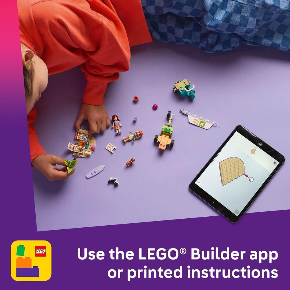 LEGO FRIENDS PERROS SURFISTAS Y PATINETE, INCLUYE 2 MINIMUÑECAS Y 2 PERROS - 6