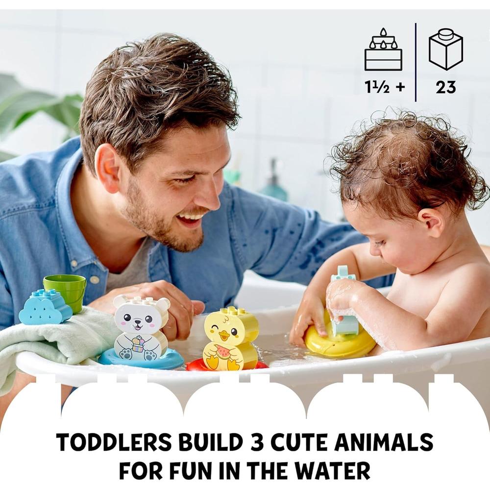 LEGO DUPLO DIVERSIÓN A LA HORA DEL BAÑO TREN FLOTANTE DE ANIMALES PARA BEBÉS - 3