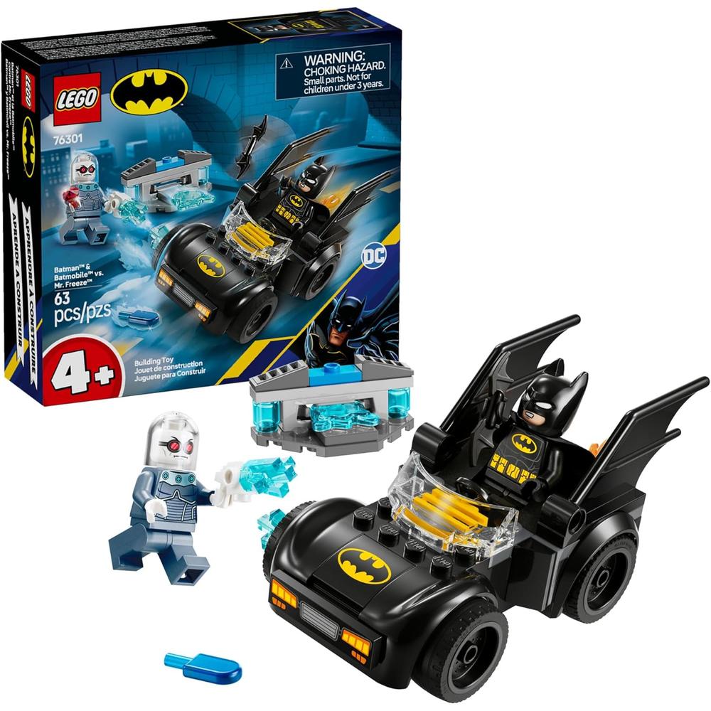 LEGO DC BATMAN Y BATMÓVIL VS MR. FREEZE, SET DE CONSTRUCCIÓN DE SUPERHÉROE - 1