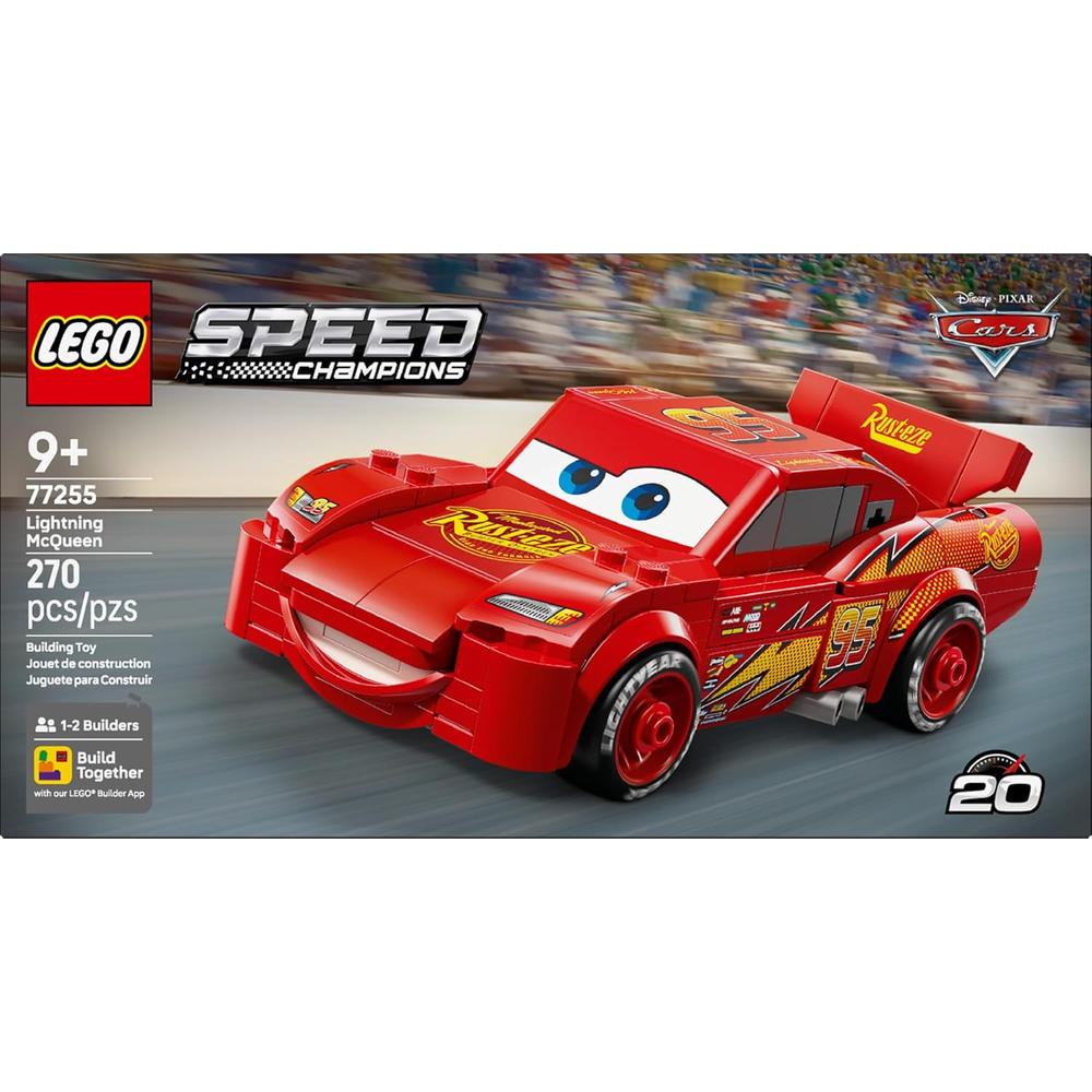 LEGO SPEED CHAMPIONS RAYO MCQUEEN, COCHE DE CARRERAS Y BLOQUES DE CONSTRUCCIÓN - 3