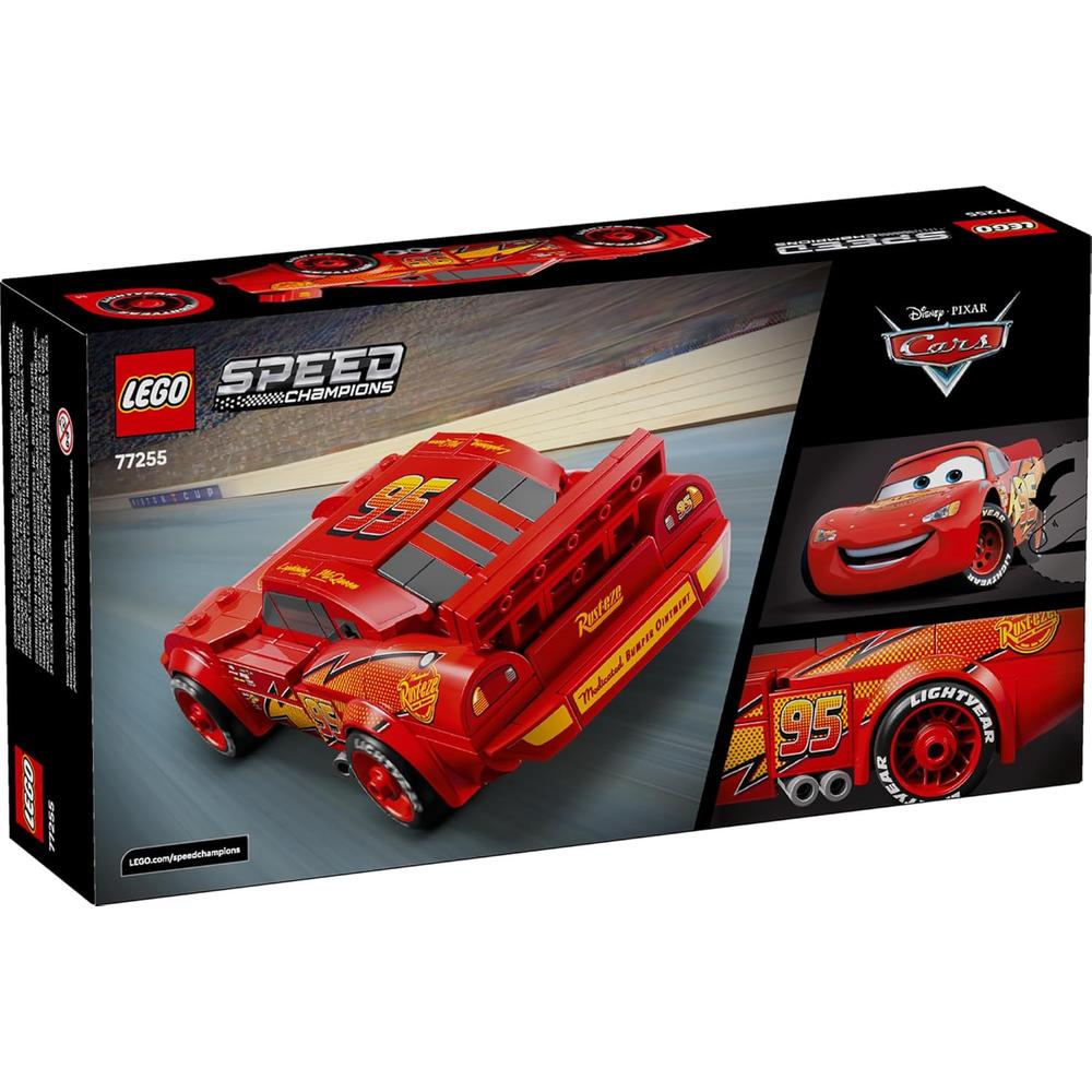LEGO SPEED CHAMPIONS RAYO MCQUEEN, COCHE DE CARRERAS Y BLOQUES DE CONSTRUCCIÓN - 5