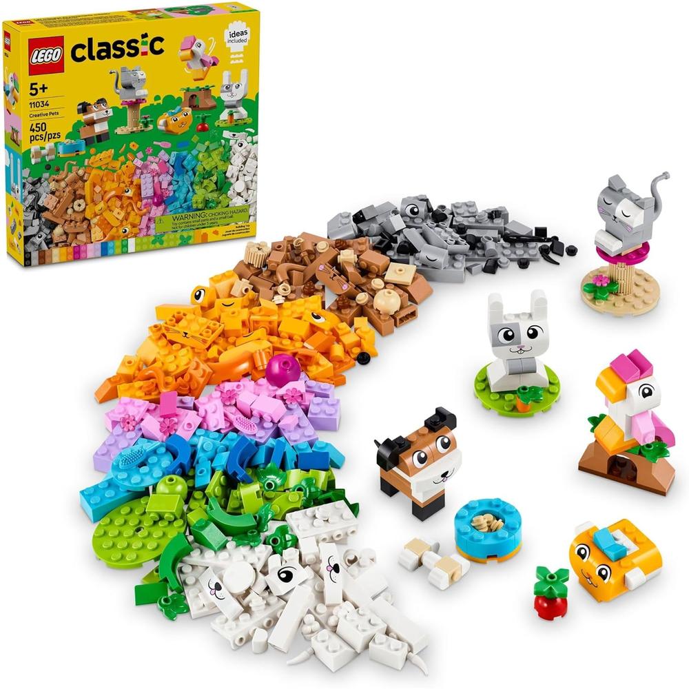 LEGO CLASSIC MASCOTAS CREATIVAS, BLOQUES PARA CONSTRUIR ANIMALES PARA NIÑOS - 1